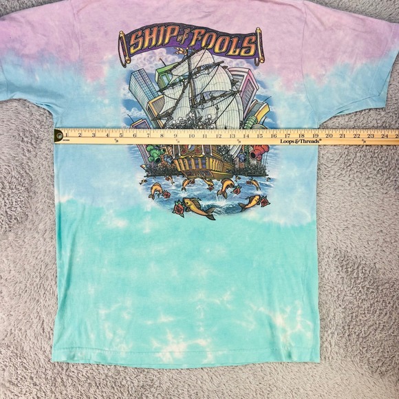 Vintage Grateful Dead Ship of Fools Tie Dye Shirt Mens Size Medium 2001 - Picture 5 of 7
